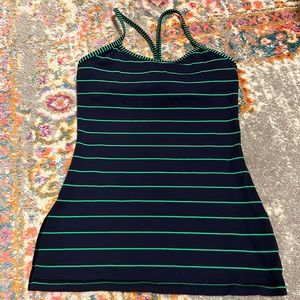 Lululemon Striped Power Y Tank